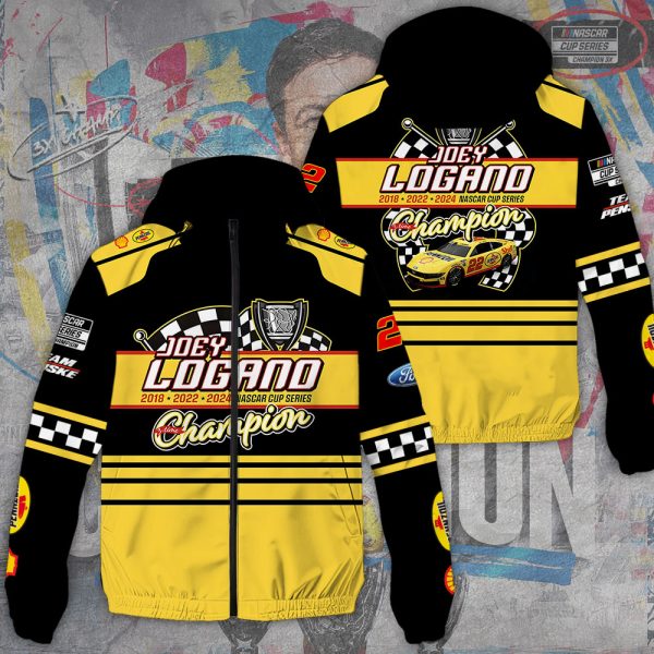 Joey Logano 3D Windbreaker Jacket - TANTN 9330