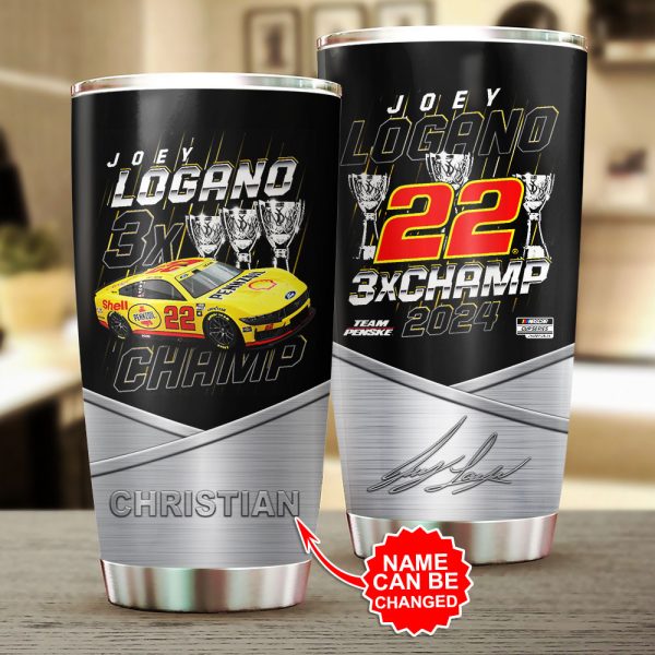 Personalized Joey Logano Tumbler Cup - HOATT 7068