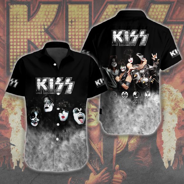 Kiss Band Short Sleeve Dress Shirt - HOATT 5849.1