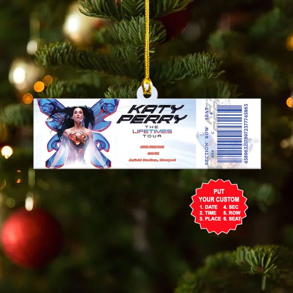 Personalized Katy Perry Custom Shape 2-sided Acrylic Ornament – MAITM 8900