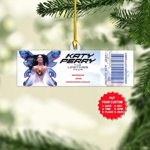 Personalized Katy Perry Custom Shape 2-sided Acrylic Ornament – MAITM 8900