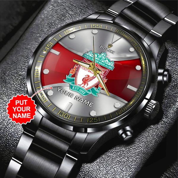 Personalized Liverpool x Rolex Black Stainless Steel Watch - MAITM 8845