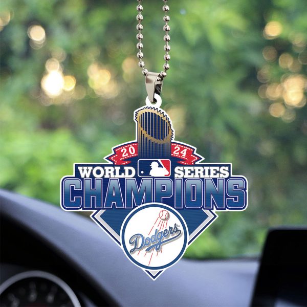 Los Angeles Dodgers Custom Shape 2-sided Acrylic Car Ornament - TANTN 9272