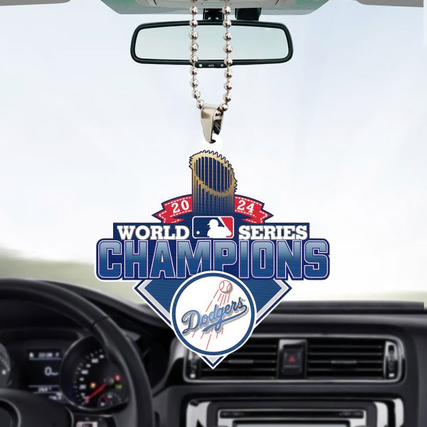 Los Angeles Dodgers Custom Shape 2-sided Acrylic Car Ornament - TANTN 9272