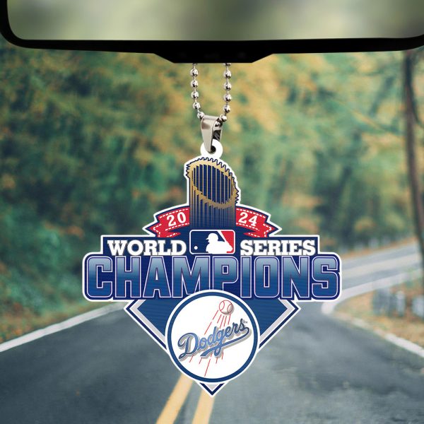 Los Angeles Dodgers Custom Shape 2-sided Acrylic Car Ornament - TANTN 9272