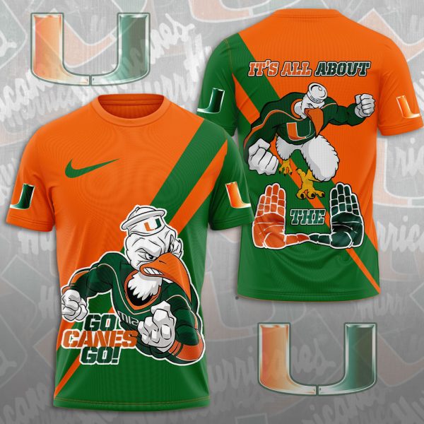 Miami Hurricanes Football 3D Apparel - MAITM 8724