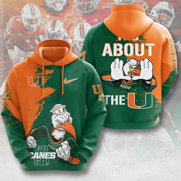 Miami Hurricanes Football 3D Apparel - MAITM 8661