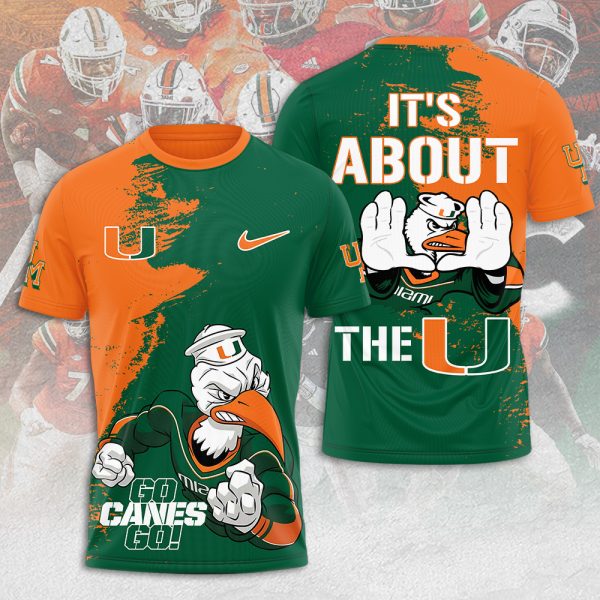 Miami Hurricanes Football 3D Apparel - MAITM 8661