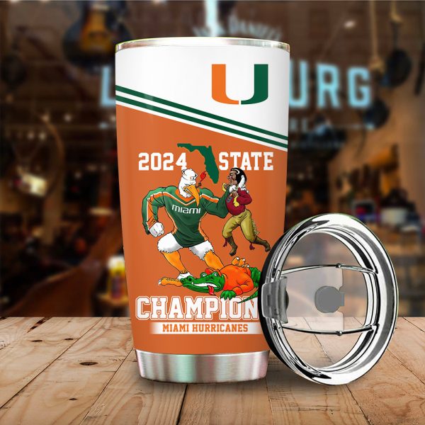 Miami Hurricanes Football Tumbler Cup - MAITM 8659