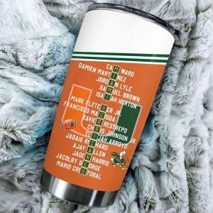 Miami Hurricanes Football Tumbler Cup - MAITM 8659