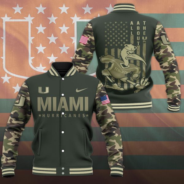 Miami Hurricanes Football Varsity Jacket - MAITM 8660