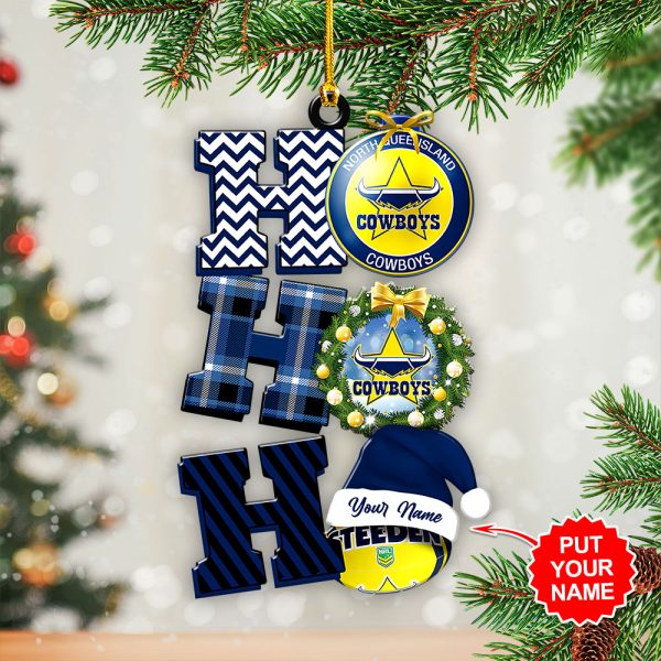 Personalized North Queensland Cowboys Custom Shape 1-sided Acrylic Ornament - HOATT 6981