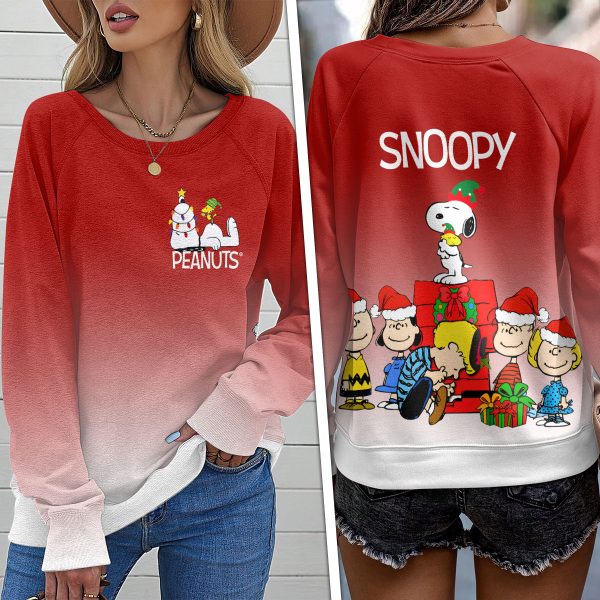 Snoopy Round Neck Raglan Sleeve Sweatshirt – HOATT 7001