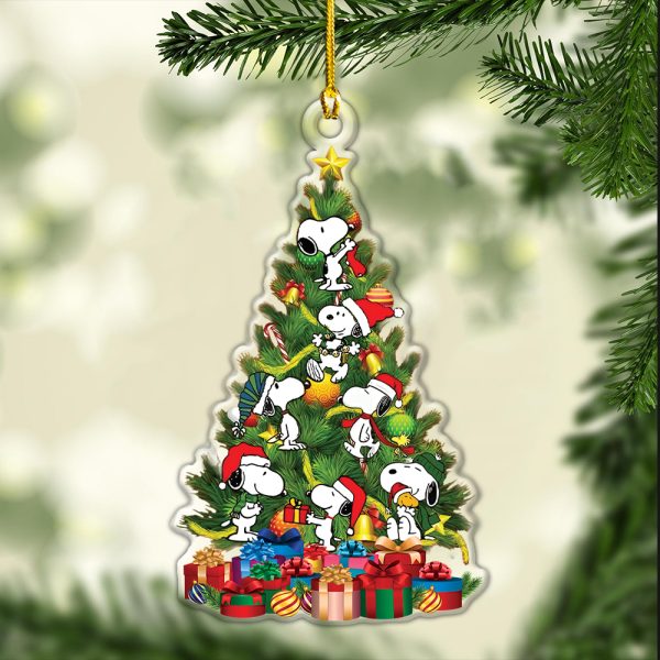 Snoopy Custom Shape Clear 2-sided Acrylic Ornament - HOATT 6931