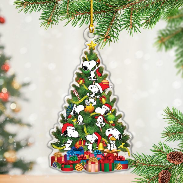 Snoopy Custom Shape Clear 2-sided Acrylic Ornament - HOATT 6931