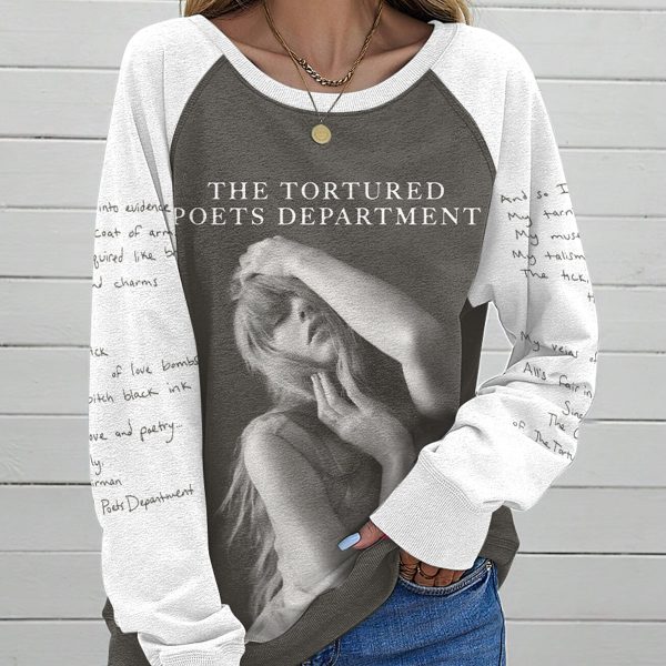 Taylor Swift Round Neck Raglan Sleeve Sweatshirt – HOATT 7197