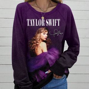 Taylor Swift Round Neck Raglan Sleeve Sweatshirt – HOATT 7204