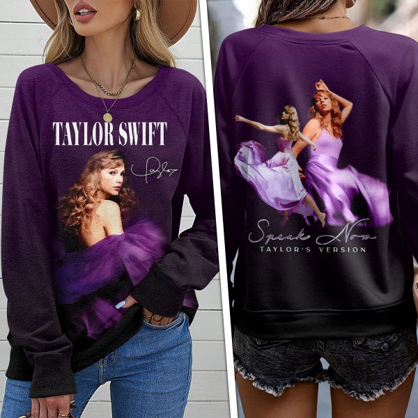 Taylor Swift Round Neck Raglan Sleeve Sweatshirt – HOATT 7204