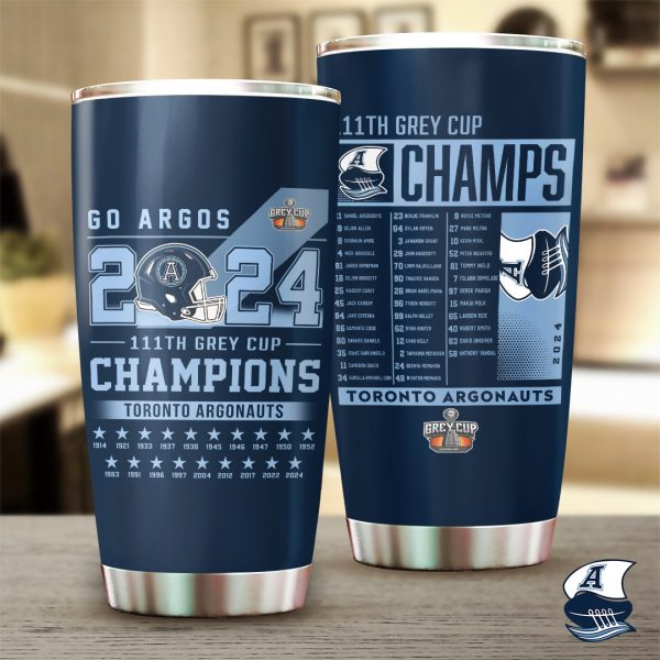 CFL Toronto Argonauts Tumbler Cup - TANTN 9452