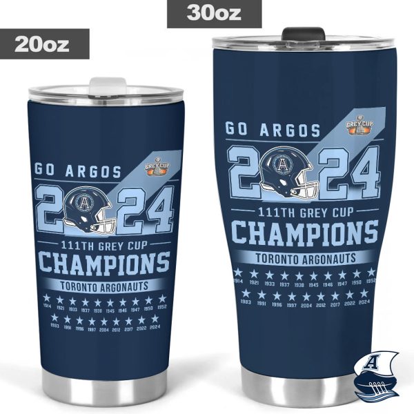 CFL Toronto Argonauts Tumbler Cup - TANTN 9452