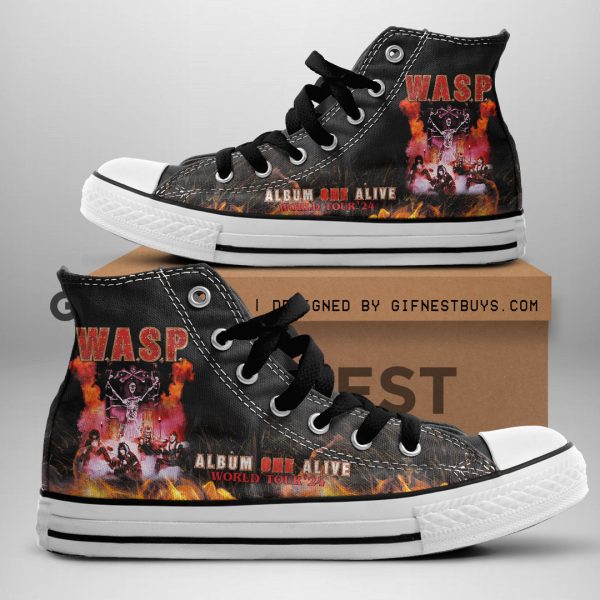 W.A.S.P. High Top Canvas Shoes - HOATT 7202