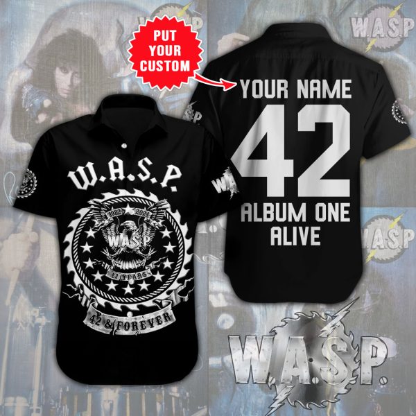 Personalized W.A.S.P. Short Sleeve Dress Shirt - HOATT 7157.1