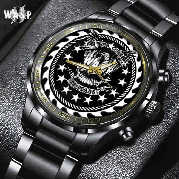 W.A.S.P. Black Stainless Steel Watch - TANTN 9299