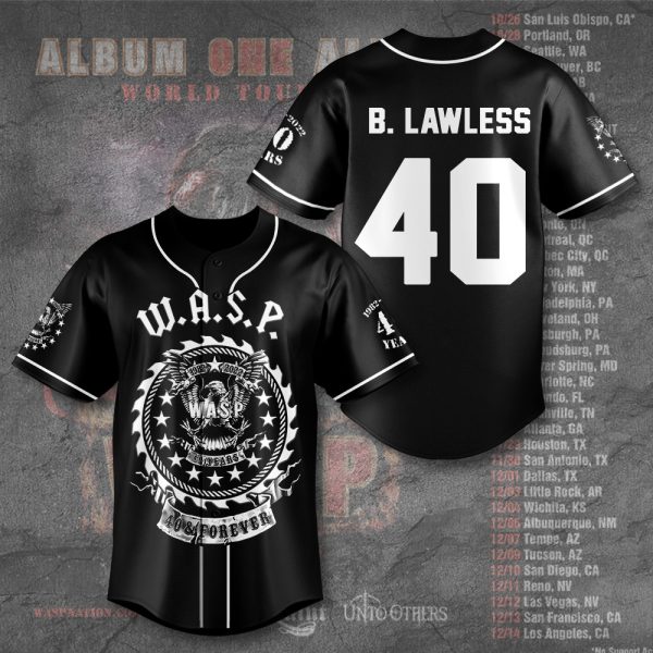 W.A.S.P. Baseball Jersey - TANTN 9297