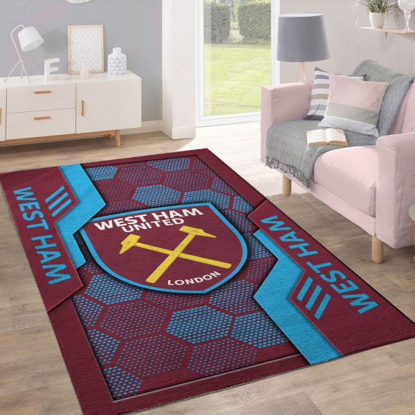 West Ham United FC Rectangular Rug - TANTN 9559