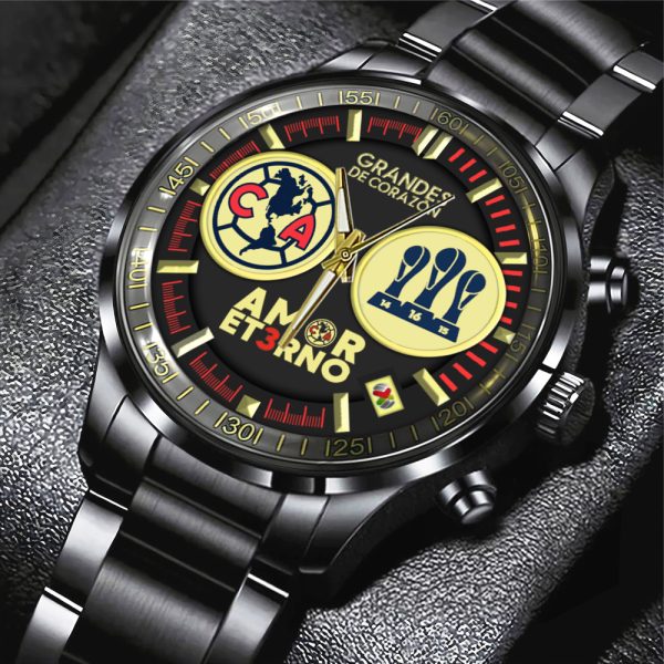 Club América Black Stainless Steel Watch - MAITM 9274