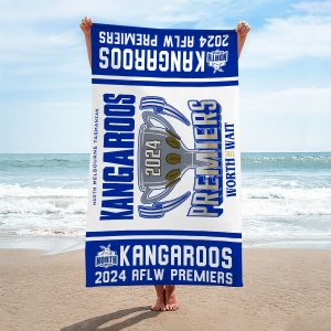 North Melbourne FC Rectangle Beach Towel - MAITM 9020