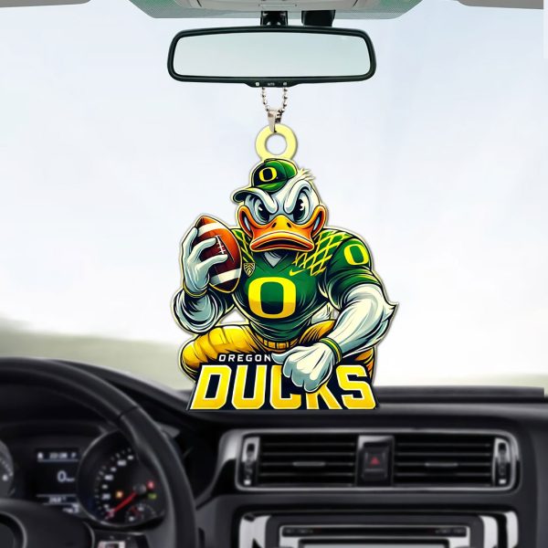 Oregon Ducks Football Custom Shape 1-sided Acrylic Car Ornament - MAITM 9398