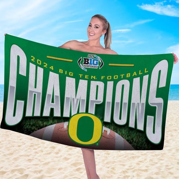 Oregon Ducks Football Rectangle Beach Towel - MAITM 9126