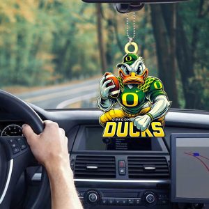 Oregon Ducks Football Custom Shape 1-sided Acrylic Car Ornament - MAITM 9398