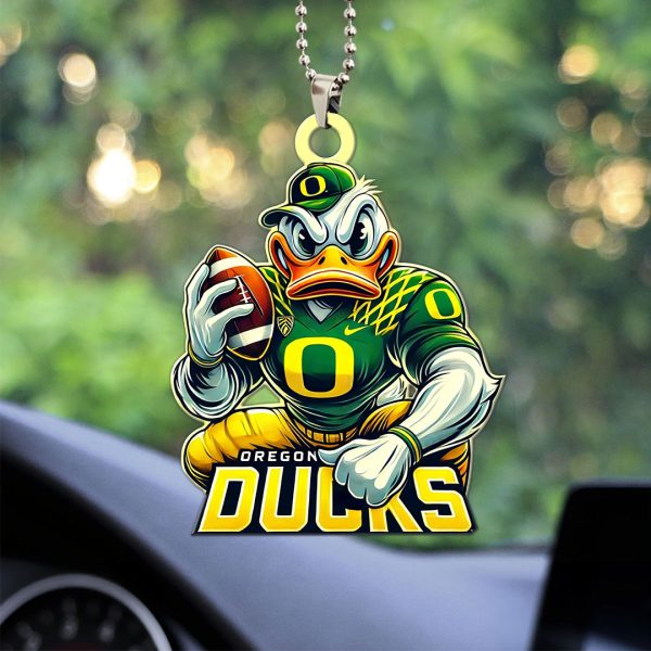 Oregon Ducks Football Custom Shape 1-sided Acrylic Car Ornament - MAITM 9398