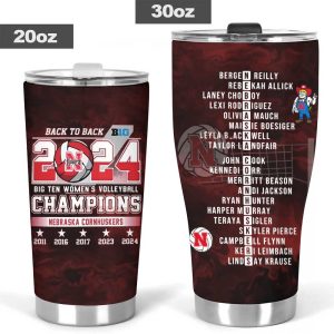 Nebraska Cornhuskers Women's Volleyball Tumbler Cup - MAITM 9073