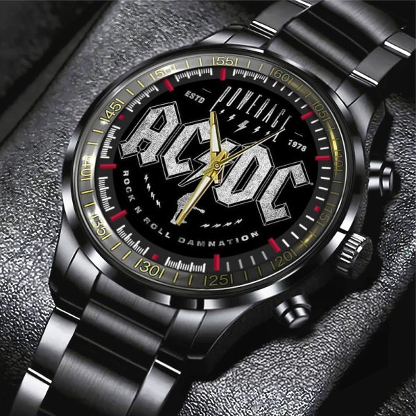 AC/DC Black Stainless Steel Watch - GNE 2196