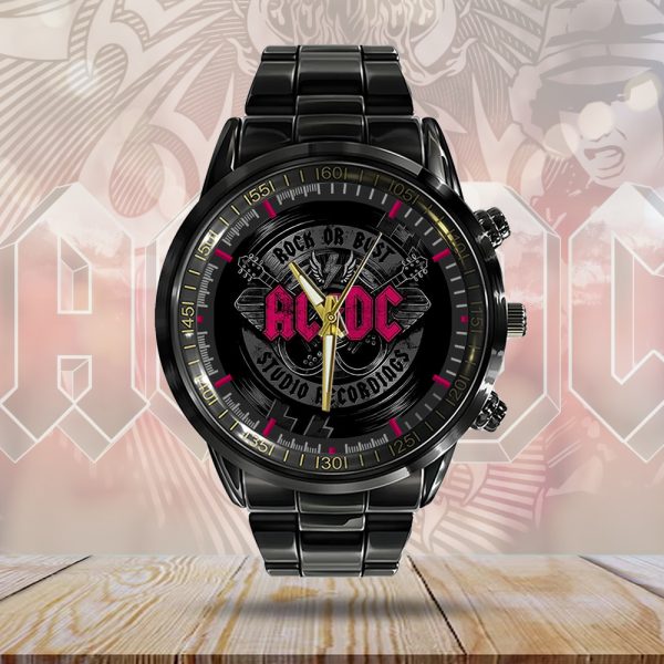 AC/DC Black Stainless Steel Watch - GNE 2215