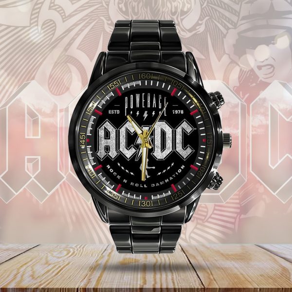 AC/DC Black Stainless Steel Watch - GNE 2196