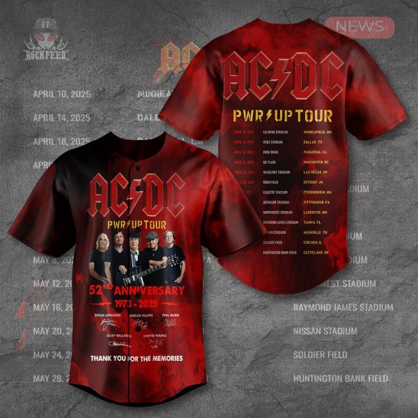 AC/DC Baseball Jersey - TANTN 10001