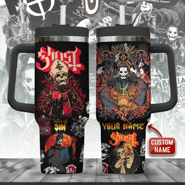 Personalized Ghost Band 40oz Stanley Tumbler - ANHNV 5697