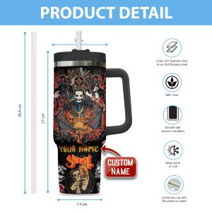 Personalized Ghost Band 40oz Stanley Tumbler - ANHNV 5697