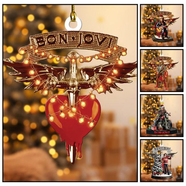 5PCS Bon Jovi Custom Shape 2-sided Acrylic Ornament - ANHNV 5723