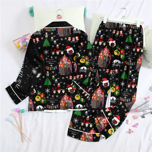 Supernatural Button Down Pajamas Set – ANHNV 5738