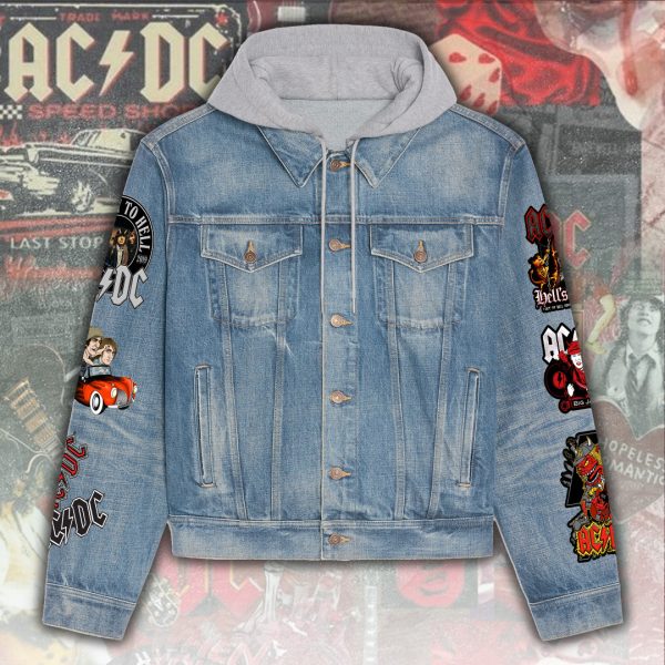 AC/DC Women's Denim Hood Jacket - ANHNV 5760