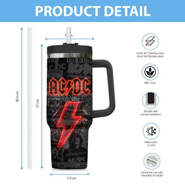 AC/DC 40oz Stanley Tumbler - ANHNV 5800