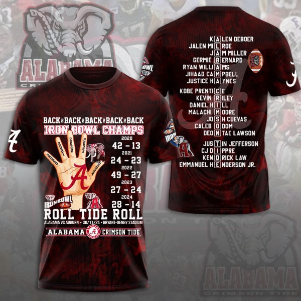 Alabama Crimson Tide Football 3D Apparel - MAITM 9111