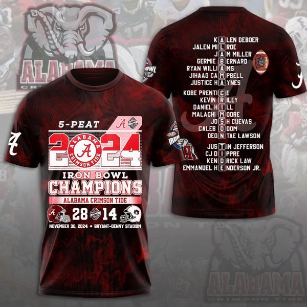 Alabama Crimson Tide Football 3D Apparel - MAITM 9112