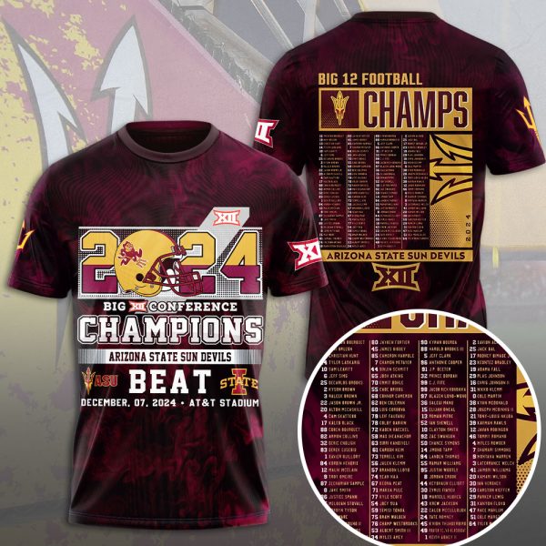 Arizona State Sun Devils Football 3D Apparel - MAITM 9140