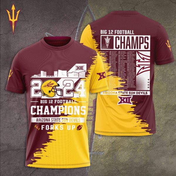 Arizona State Sun Devils football 3D Apparel - TANTN 9895